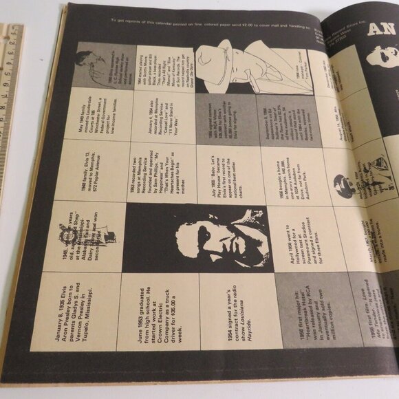 1978 Elvis Presley Collector's Issue Magazine Green Valley Store w/ 33 Record LP - Picture 8 of 16